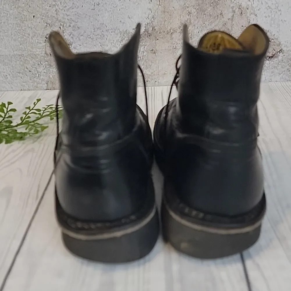 J. Crew Vintage #10229 Leather Field Boots In Black Mens Size 7.5